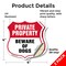 Signmission Private Property Shield Sign Beware Of D, 4 inch X 4 inch, Vinyl Decal, 2PK SHI-D-2PACK-4-440 - alternate 2