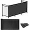 Wrightmaster 3 ft. x 15 ft. Black Balcony Privacy Fence Screen with UV Blockage for Balcony Porch Patio Deck Yard ZR-0315BK - alternate 1