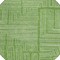 Homeroots 8' Green And Ivory Round Geometric Washable Indoor Outdoor Area Rug 600818 - alternate 3