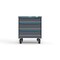 Strong Hold 3 drawer cabinet - (1x 6in, 2x 8in) - Blue accents - Electronic Lock S3036-PCRAS-0305FS - alternate 1