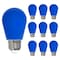 Bulbrite 25-Watt Equivalent Ceramic Blue Color S14 Weatherproof Outdoor E26 Medium Base LED Light Bulb, 10PK 862322 - alternate 1
