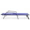Leisuremod Marlin Patio Chaise Lounge Chair with Armrests in Black Aluminum Frame, Navy Blue, 2PK MLABL-77NBU2 - alternate 4