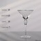 Dinewares 2 Piece Premium Clear Stem Crystal Martini Glasses with Silver Rim and Diamond-like QI004760.SI.2 - alternate 3