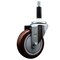 Service Caster 4'' SS Maroon Poly Wheel Swivel 7/8'' Expanding Stem Caster SCC-SSEX20S414-PPUB-MRN-78 - alternate 1