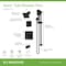 Symmons Duro HydroMersion Double Handle Tub and Shower Trim Kit with Hand Spray (Valve Not Included) 3696MB15TRM - alternate 2
