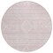 Homeroots 8' Pink And Ivory Round Southwestern Washable Indoor Outdoor Area Rug 593704 - alternate 3