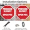 Signmission Proceed Slowly Open Pits, 6 Inch X 6 Inch, Plastic Sign OC-P-6-111 - alternate 3