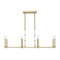Z-Lite Kaden 8-Light Linear Chandelier, 12 in W, Modern Gold 3045-8L-MGLD - alternate 3