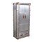 Homeroots 71in Silver Solid Wood and Aluminum Accent Cabinet Soft Close With Two Doors And One Drawer 489025 - alternate 2