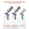 Vevor 3-Piece Air Spray Gun Kit Automotive Paint Spray Gun Set with 3 Nozzles, 3PK W-2000B5 - alternate 2