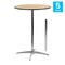 Flash Furniture 30 L, 30 W, 42 H, Birchwood, Chrome, Steel Top, Natural 5-XA-30-COTA-GG - alternate 8