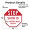 Signmission Stop Show Id All Visitors Must Sign, 10 Inch X 10 Inch, Vinyl Decal OC-D-10-191 - alternate 3