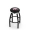 Holland Bar Stool Co 30" Blk Wrinkle Arkansas Swivel Bar Stool, Chrome Ring L8B2C30ArknUn - alternate 1
