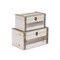 Homeroots Set of Two Brown Solid Wood Box With Lid, 2PK 489354 - alternate 1