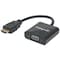 Manhattan HDMI MALE TO VGA FEMALE, BLACK 151467 - alternate 1