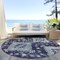 Homeroots 8' Purple Eggplant And Sage Round Medallion Washable Indoor Outdoor Area Rug 589016 - alternate 2