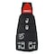 Aks Keys New Remote Fobik Key Keyless Fob Pad Buttons For Caravan and Town & Country 6B RP-CHRYS-22 - alternate 1