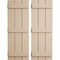 Ekena Millwork Rustic Three Board Joined Board-n-Batten Rough Cedar Faux Wood Shutters, 16 1/2W x 68H, PR SHUBJS16X68RCPR - alternate 1