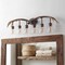 Jonathan Y Wyatt 45" 6-Light Southwestern Bohemian Resin/Seeded Glass Faux Antler LED Vanity Light, Brown Wood F JYL6317A - alternate 5