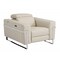 Homeroots 41" Beige Italian Leather Power Recliner Chair 482245 - alternate 3