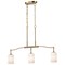 Nuvo Liam, 3 Light Island Pendant, Burnished Brass, White Opal Glass 60/8208 - alternate 3