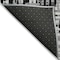 Homeroots 8' Black Gray And Ivory Round Abstract Washable Indoor Outdoor Area Rug 602469 - alternate 6