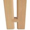 Leisuremod Velo Modern Dining Chair in Natural Wood with White Seat, 4PK VCNW-51W4 - alternate 2