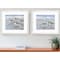 Homeroots Set Of Two Sandpipers White Framed Print Wall Art, 2PK 525919 - alternate 2