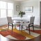 Homeroots 8' Coral Gold And Ivory Round Geometric Washable Indoor Outdoor Area Rug 617904 - alternate 7