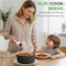 Nutrichef 18-Piece Ceramic Cookware Set with Detachable Handles, Non Stick Pots and Pans, PTFE-Free Natural NCCS18DTHGY - alternate 3