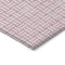 Homeroots 3' X 5' Pink And Ivory Geometric Washable Indoor Outdoor Area Rug 595583 - alternate 2