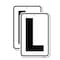 Signmission Sign with Letter L, 18'' X 24'' 2 Signs, Heavy Gauge Aluminum, 2PK A-1824-2PACK-22942 - alternate 1