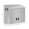 Koolmore Stainless Steel Commercial Wall Cabinet with hinged Doors 15 x 24 KM-WMC-1536-S - alternate 3