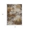 Homeroots 3' X 5' Brown And Beige Abstract Washable Indoor Outdoor Area Rug 630615 - alternate 2
