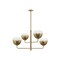 Troy Lighting August 34in wide 4 Light Chandelier in Patina Brass F3734-PBR - alternate 1