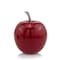Homeroots 11" Red and Silver Aluminum Decorative Apple 354600 - alternate 1