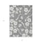 Homeroots 3' X 5' Gray And Ivory Floral Washable Indoor Outdoor Area Rug 599886 - alternate 2