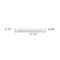 Homeroots 47in Classic White XL Floating Wall Shelf 397789 - alternate 2
