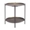 Homeroots 26" Antiqued Bronze and Black Steel Oval Two Tier Coffee Table 556717 - alternate 2