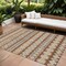 Homeroots 9' X 12' Chocolate And Taupe Quatrefoil Washable Indoor Outdoor Area Rug 583220 - alternate 1