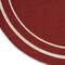 Homeroots 8' Brick Red And Ivory Round Indoor Outdoor Area Rug 545499 - alternate 3