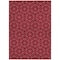 Homeroots 9' X 12' Red Black And Ivory Geometric Washable Indoor Outdoor Area Rug 596762 - alternate 5