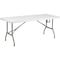 Flash Furniture Rectangle Wh 30X72 Plastic Bi-Fold Table, 30" W, 72" L, 29" H, Plastic Top, White DAD-YCZ-183Z-GG - alternate 1
