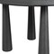 Homeroots 79" Black Solid Wood Oval Dining Table 721115 - alternate 2
