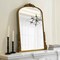 Homeroots 34" Antiqued Gold Wood Baroque Arch Framed Accent Mirror 635507 - alternate 4