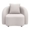 Homeroots 42" Beige Outdoor Accent Chair with Beige Cushions 572307 - alternate 5