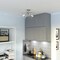 Vaxcel Estelle 3-Light 17 in W Polished Nickel Mid-Century Modern Sputnik Semi Flush Ceiling Fixture C0163R - alternate 6