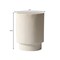 Leisuremod Eden 14 in Round Stone Side Table, Weatherproof Pedestal Base, Fully Assembled EST14W - alternate 3