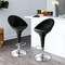 Elama 2 Piece Adjustable Plastic Bar Stool in Black with Chrome Base ELM-513-BLK - alternate 4