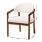 Baxton Studio Biana Boucle Dining Chair - Modern Upholstered Accent Armchair, Cream, Minimalist Design 259-14203-ZORO - alternate 2